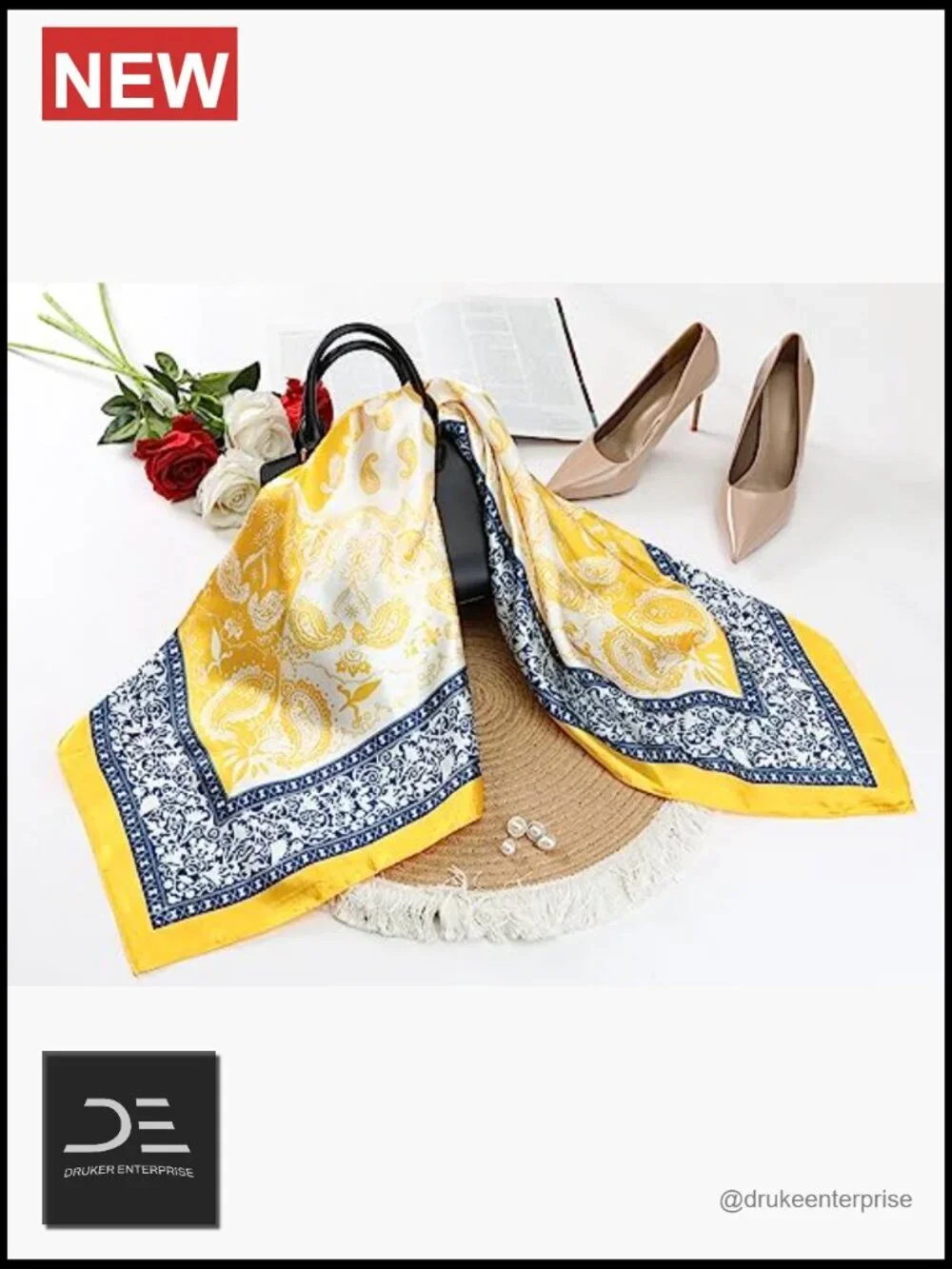 Large Satin Scarf 35